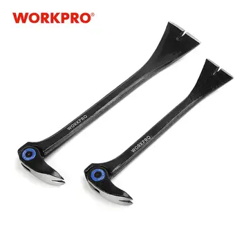 WORKPRO 2PC Crowbars Indexable Pry Bar Set Multifunction Tools