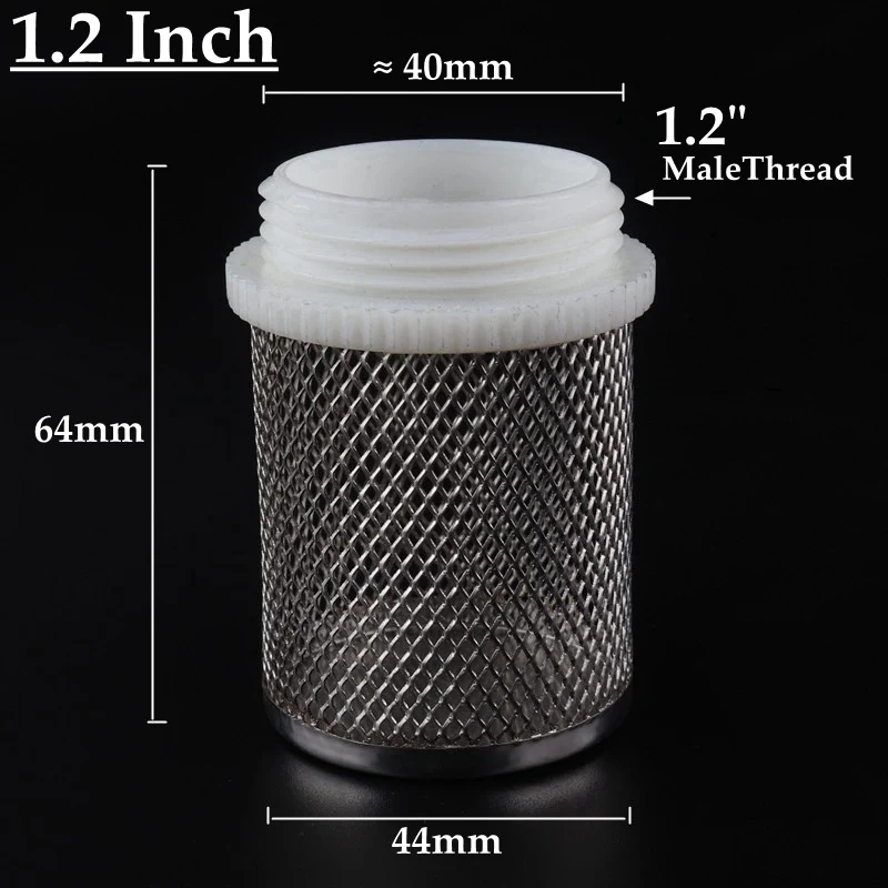 1/2~4" Stainless Steel Agriculture Irrigation Mesh Filter Aquarium Clean Accessories Pump Bottom Check Valve Protect Filter 