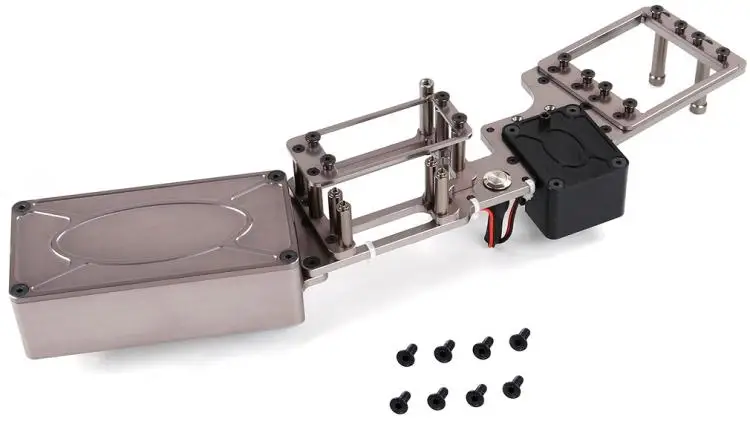 CNC оборудование отсек батареи чехол руля стойки кабины для 1/5 Rovan F5 RF5 грузовик запасные части MCD XS5