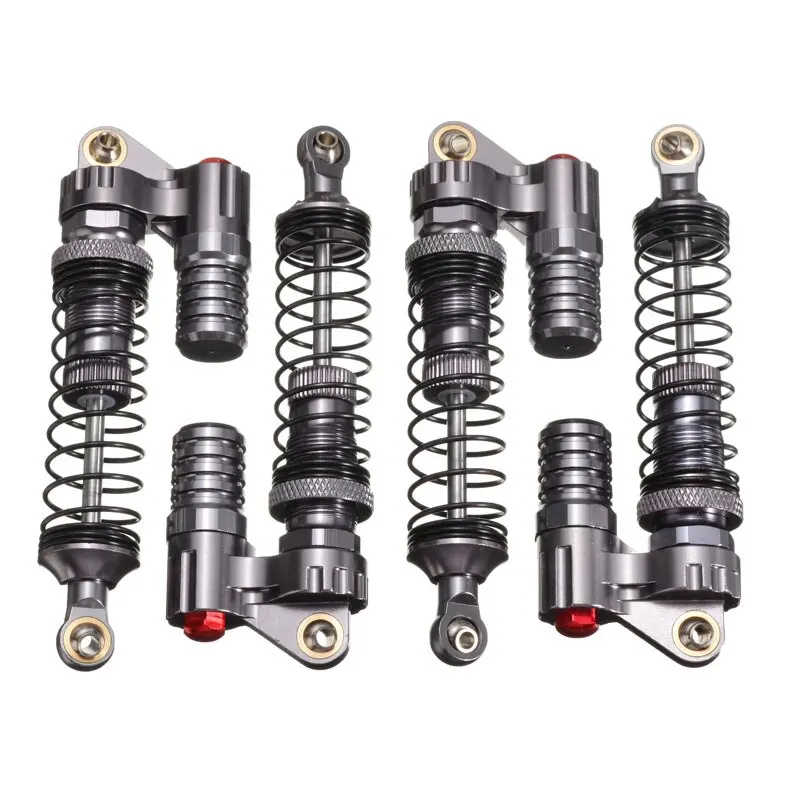 4pcs 90mm Metal Aluminum Shock Absorber Damper For 1/8 1/10 SCX10 90046 KM2 RC Crawler Car Accessories