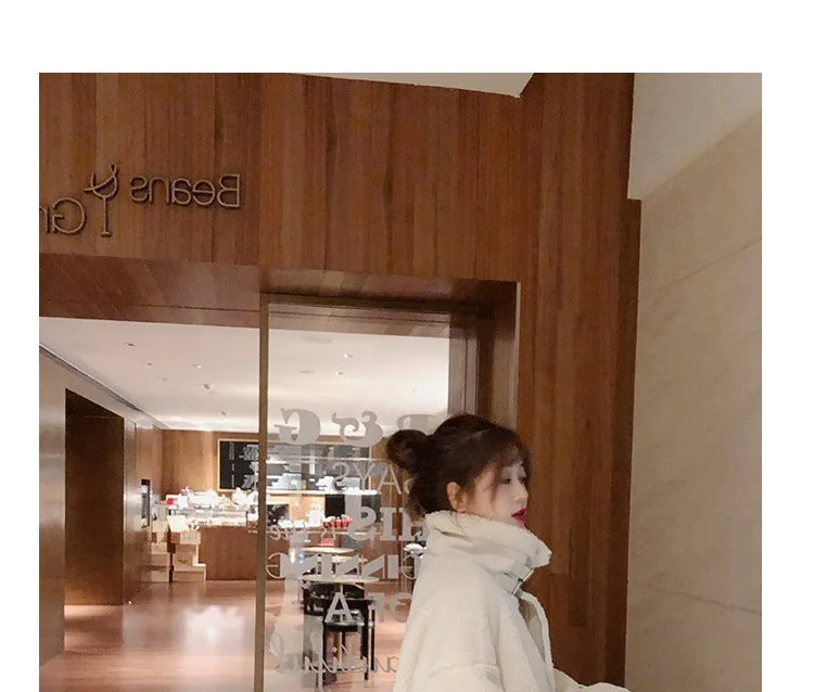 Women's Fur Coat Korean Coat Wild Lamb White Fur Coat Plush Motorcycle Clothing Fur One Loose Faux Fur Coat Furry Jacket