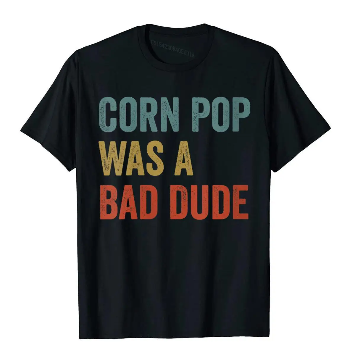 Womens Corn Pop Was A Bad Dude Funny Election 2020 Meme V-Neck T-Shirt__B7865black