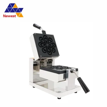 

Rotate electric Flower petals waffle maker ,digital control water drop waffle maker