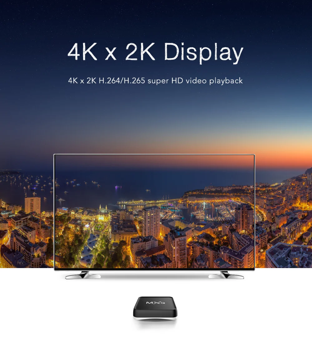 TV Box S905W Quad-Core MXQ PRO Google Play TV Box 4K HD 2G 16G Android 7.1Voice Control video Speaker 2.4G WiFi BT Smart tv box