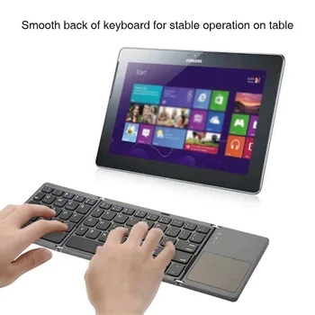 

Portable Mini Folding Keyboard Bluetooth Foldable Wireless Keypad With Touchpad For Windows,Android,ios Tablet Ipad Phone