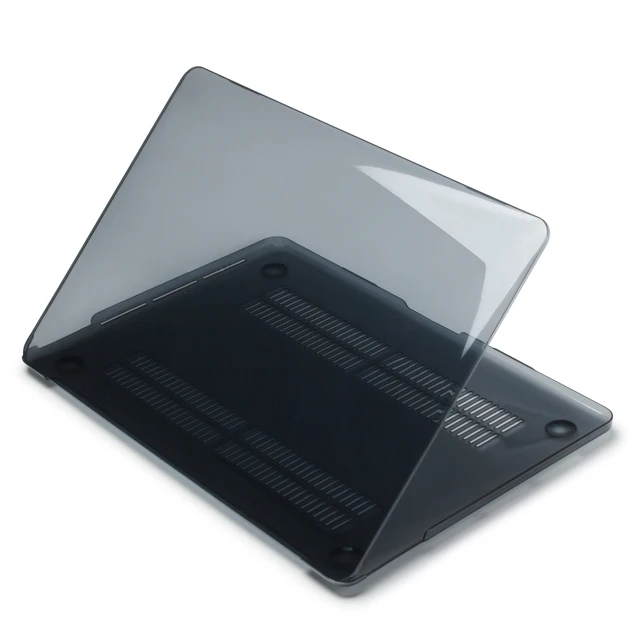 New Laptop Case For Apple Macbook Air 13 M1 2021 Touch Bar ID Pro 14 A2442 Retina 15 16 11 12 inch 13.3 Cover Saccessories Bags Crystal Black