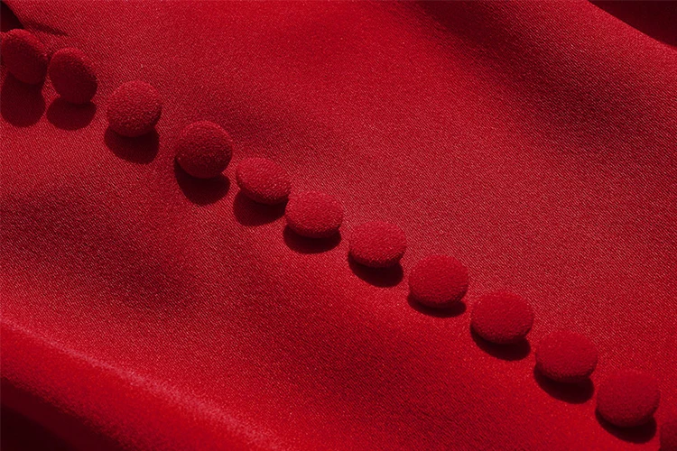 SEQINYY красное платье-футляр Демисезонный нового модного дизайна, контактные линзы, с длинными рукавами и цветочным принтом и до колен с вышивкой; обтягивающее платье
