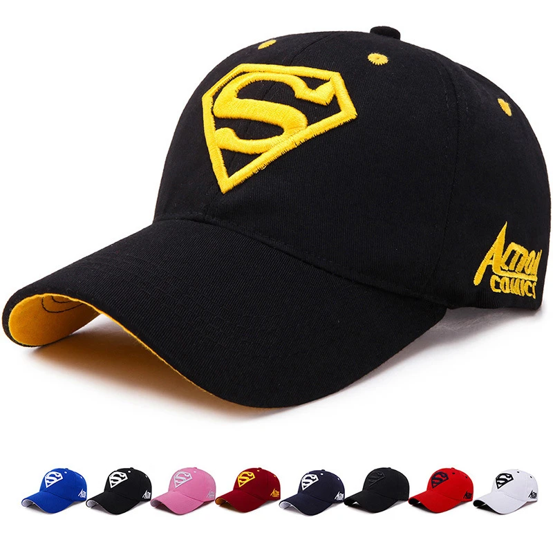 Hat Man Summer Cap Superhero Hip-Hop Sunvisor Casual Joker Sunscreen Baseball Cap Lady