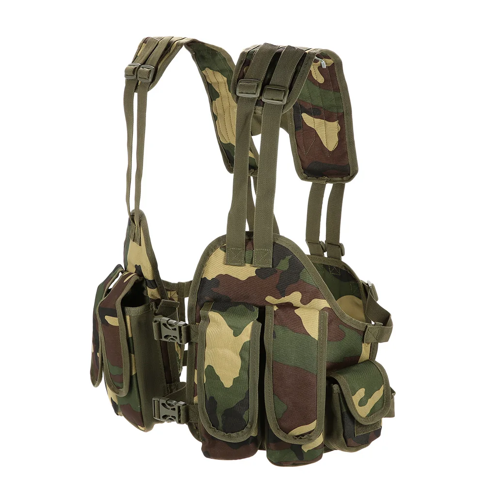 Outdoor Tactical Vest Chest Rig Adjustable Padded Modular Military Vest Mag Pouch Magazine Holder Bag Platform Tactical Vest