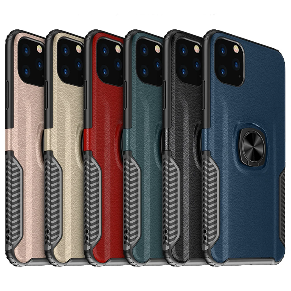 

Yeuzoe For iphone 11 Case Luxury Metal Ring Car Stand Silicone Case for iphone 11 Pro Max Phone Cover
