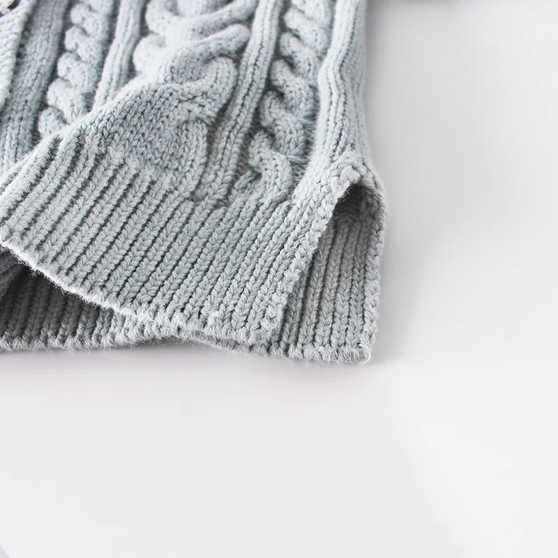 Одежда для малышей; сезон осень-зима вязаный свитер для маленьких девочек теплое пальто с длинными рукавами однотонные Топы; От 3 месяцев до 3 лет
