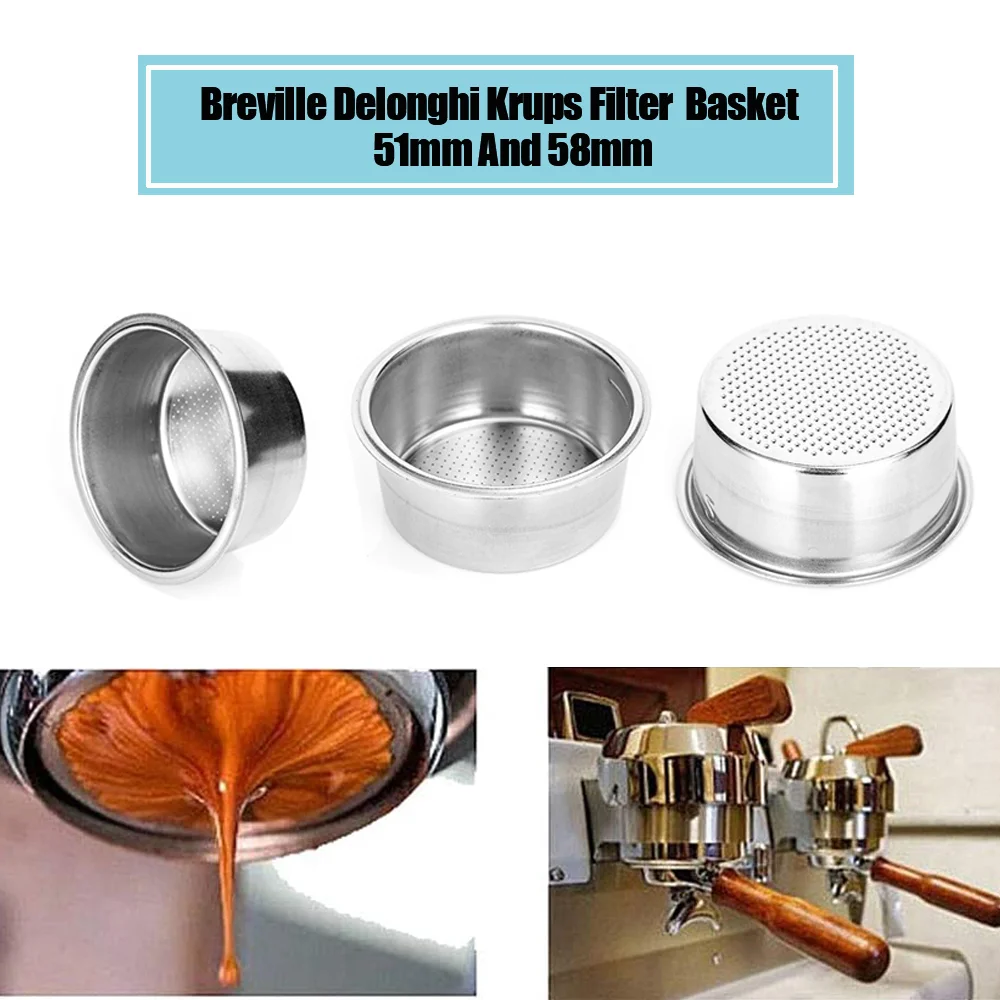 Фильтр Breville Delonghi 51 мм 58 кружка с фильтром для кофе корзина без давления товары