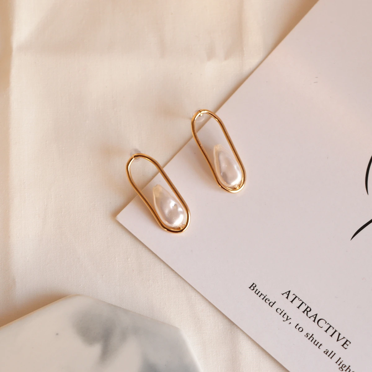 New Sweet Chic Imitation Pearls Geometric Drop Earrings for Women Girl Party Gift Jewelry | Украшения и аксессуары
