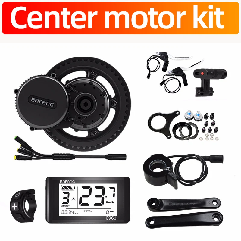 Flash Deal Bafang BBS02B 36V 500W Mid Drive Motor 8fun BBS02 Bicycle Electric e Bike Conversion Kit Center Engine eBike Part eBike Middle 3