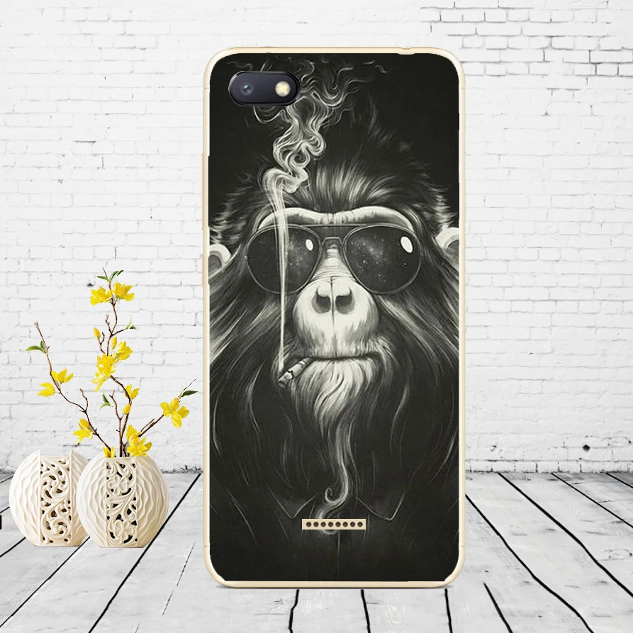 Силиконовый чехол для xiaomi redmi 6a защитный чехол Мягкий ТПУ чехол для телефона Чехлы для xiaomi redmi 6A чехол бампер 6a Coque - Color: D23
