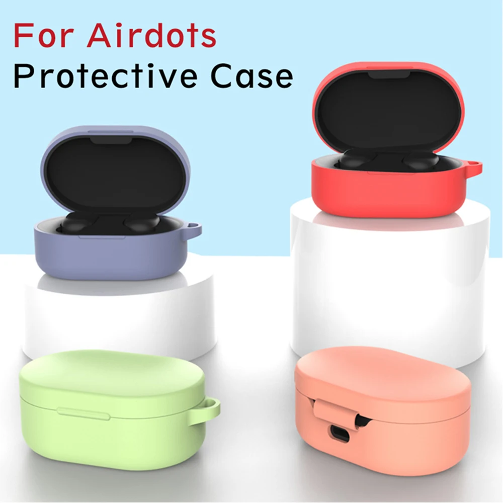 Аксессуары для наушников силиконовый чехол Xiaomi MI Redmi AirDots TWS Bluetooth наушники
