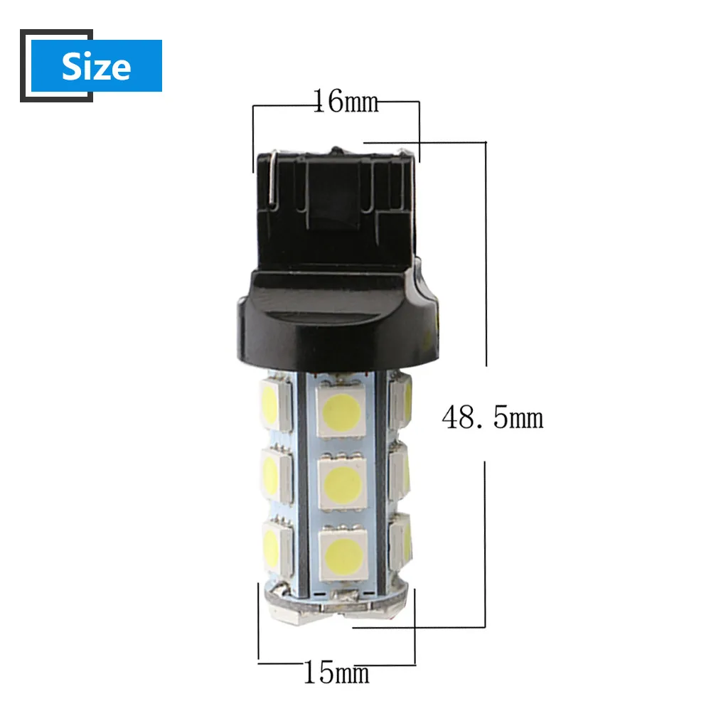 LED Lights 2pcs RGB T20 7440 LED Bulb with Remote Control Turn