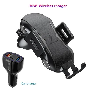

Auto Clamping 10W Fast Wireless Car Charger for DOOGEE S90C Pro S60 S60 Lite S70 S70 Lite S90 S80 Lite Chargeur Sans For Samsung