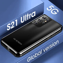 Téléphone portable S21 Ultra débloqué, écran de 128 pouces, smartphone, mémoire de 6gb et 6.1 gb, android 10.0, 4G, 5G, Version internationale 
