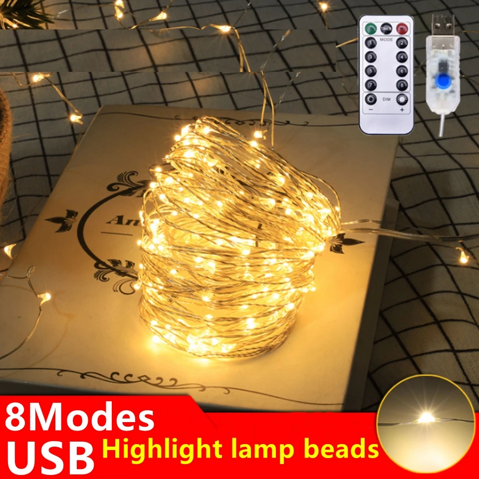5 м 10 20 DC5V USB питание светодиодные гирлянды сказочные огни ночники для Рождества