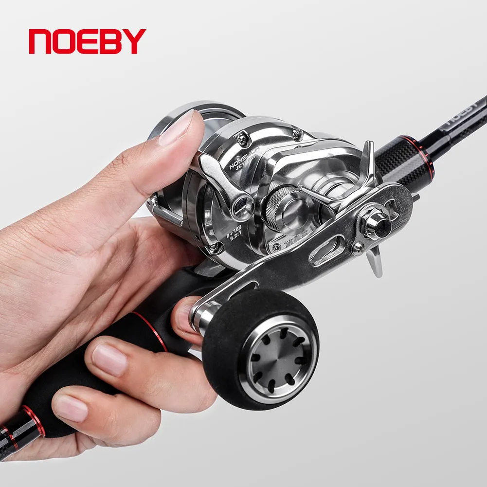 NOEBY Slow Jigging Fishing Reel 15kg 25kg Max Drag 5.2:1 Saltwater