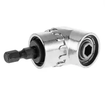 

105 Degree Angle Right Driver Drilling Shank Screwdriver Magnetic + 1/4 3/8 1/2 Inch Hex Drill Bit Socket Holder Adaptor Sleeve