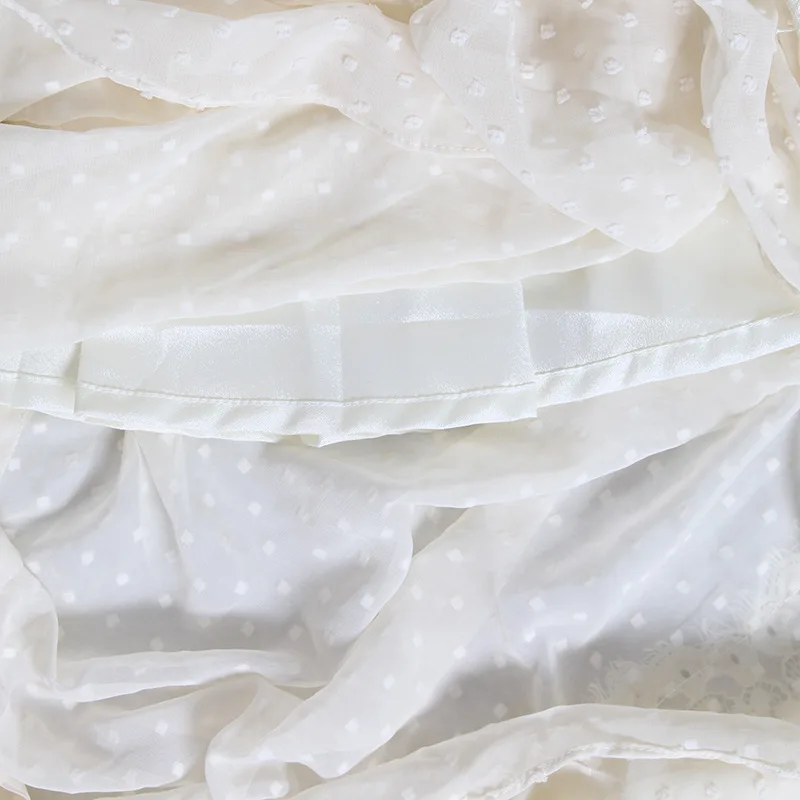 New Palace Wind Bow Decorative Tissue Lace Long Dress Female