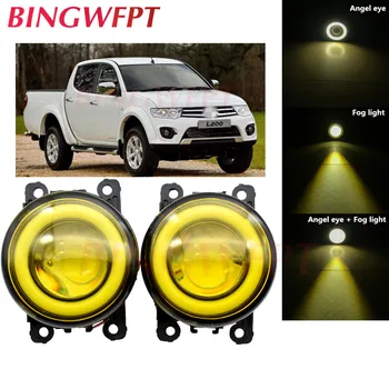 

2PCS Car Accessories LED Bulb Fog Light Angel Eye For Mitsubishi L200 Triton Strada Hunter 2006-2014 For Mitsubishi Colt CZC