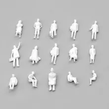 100 шт 1/87 накладки для модели белая фигурка игрушки Миниатюрные Пассажирские Люди для diorama архитектурная сцена изготовление материала