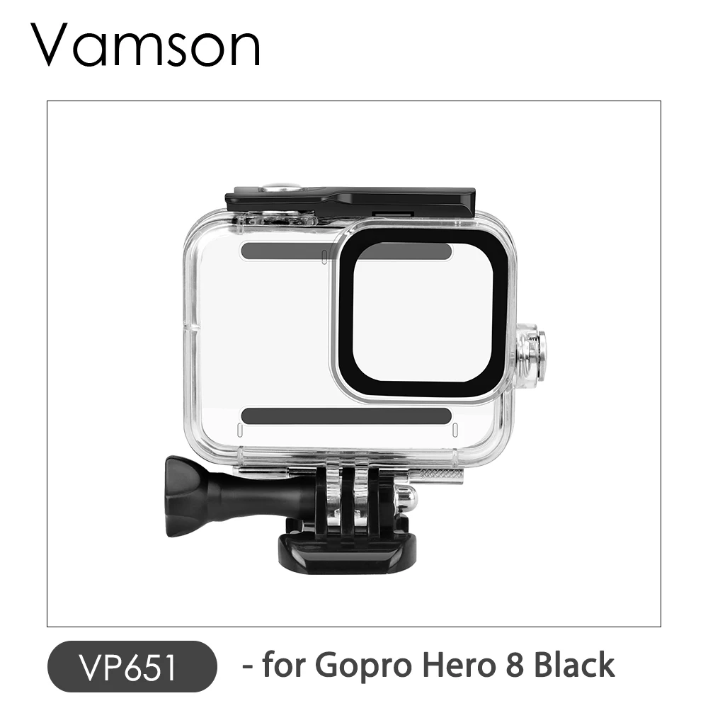 VP651 Vamson для Gopro Hero 6 5 7 8 черный 45 м подводный водонепроницаемый чехол для камеры Дайвинг Корпус крепление для GoPro Аксессуар VP630 - Цвет: VP651
