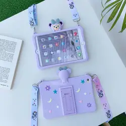 Crianças à prova de choque caso de silicone para samsung galaxy tab um 8.0 polegada 2019 t290 t295 t297 tablet proteger capa + caneta cinta