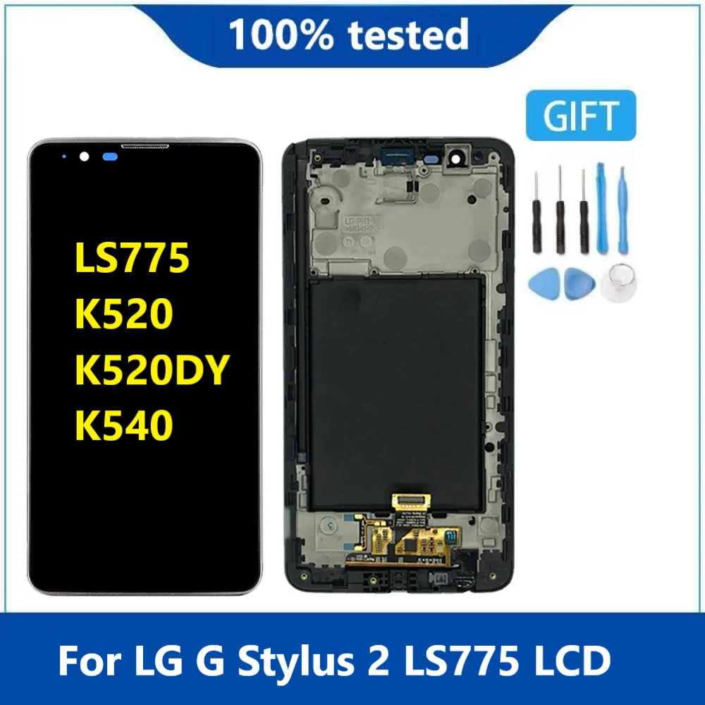 Оригинальный ЖК-дисплей для LG G Stylus 2 LS775 K520 K520DY K540 Черный сенсорный экран с