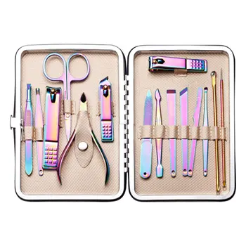 

15pcs Manicure Tools Stainless Steel Nail Trimming Kit Nail Clippers Pedicure Tool Scissors File