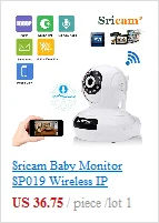 Sricam SP017 HD Беспроводная ip-камера безопасности Wifi Двусторонняя аудио IR-Cut ночное видение Аудио Сигнализация видеонаблюдения Крытый монитор