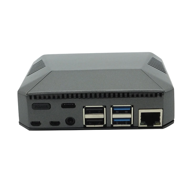 Raspberry Pi ABS чехол пластиковая крышка оболочка одиночный двойной вентилятор охлаждения серый серебристый для Raspberry Pi 4 B модель Raspberri Pi чехол s