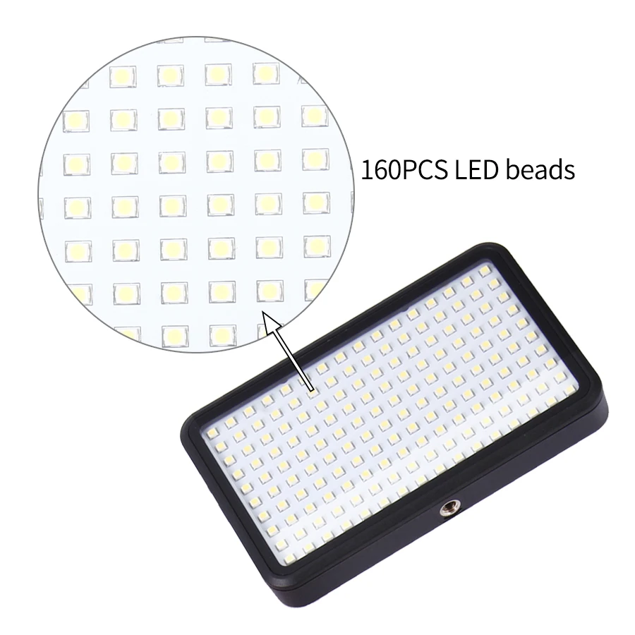 MAMEN 160 Led видео фотографическое освещение на камеру студийное кольцо с