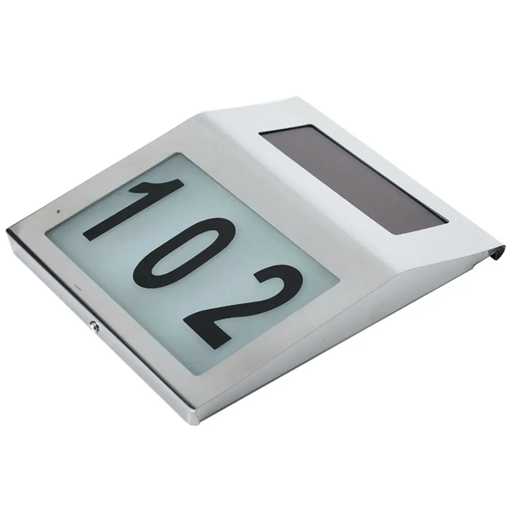 Durable Doorplate Lamp Outdoor LED Light Sign House Hotel Door Address Plaque Digit Plate Wall Lamps | Освещение