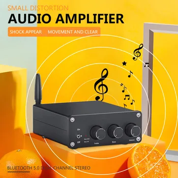

Mini 200W Power Amplifier Bluetooth 5.0 Dual Channel Stereo Amplifier Digital Audio Amp with Treble Bass Control