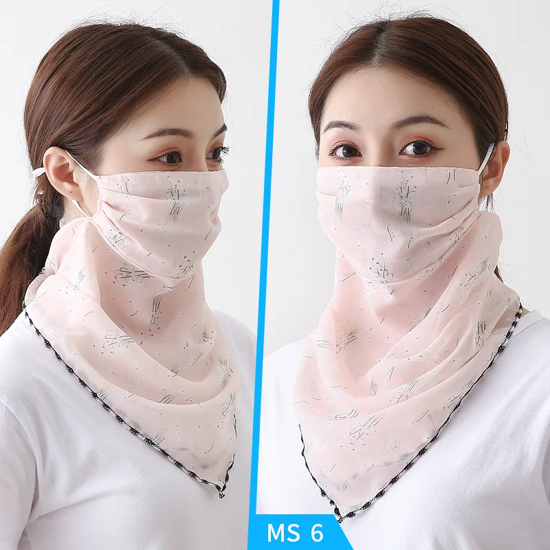 Chiffon Scarf For Fashion Women Sun Chiffon Protection Scarf Dustproof