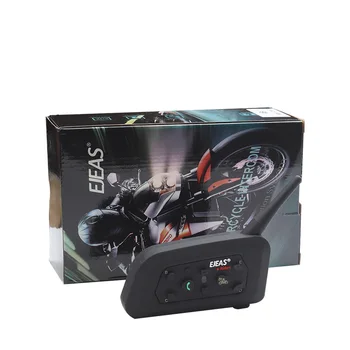 

1/2PCS EJEAS V6 Pro 850mAh Bluetooth Motorcycle Communicator Helmet Intercom Moto Headset With Mic 1200m Interphone For 6 Riders