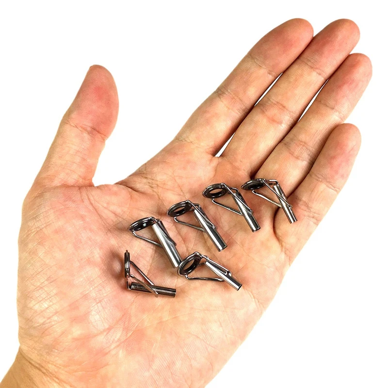 ABUO-30Pcs Набор для ремонта рыболовных кончики стержней 3,0-4,5 мм керамическое кольцо Сделай Сам набор глаз морская пресноводная Удочка восстановление морского спиннинга Касти