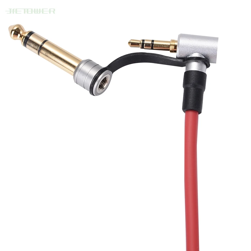 50PCS Replacement 3 5mm Audio Aux Cable Cord for Beats PRO DETOX Headphone 3 5mm Male to 3 5mm 6 5mm Stereo Male Radio Cable