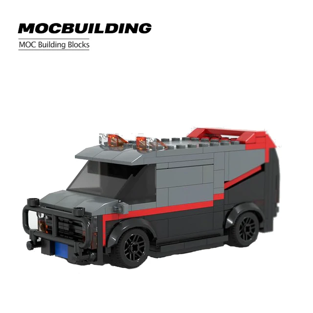 Van Model Assembly Building Block Puzzle MOC City Vehicle Diy Puzzle Car Gift Children's Boy Toy 1
