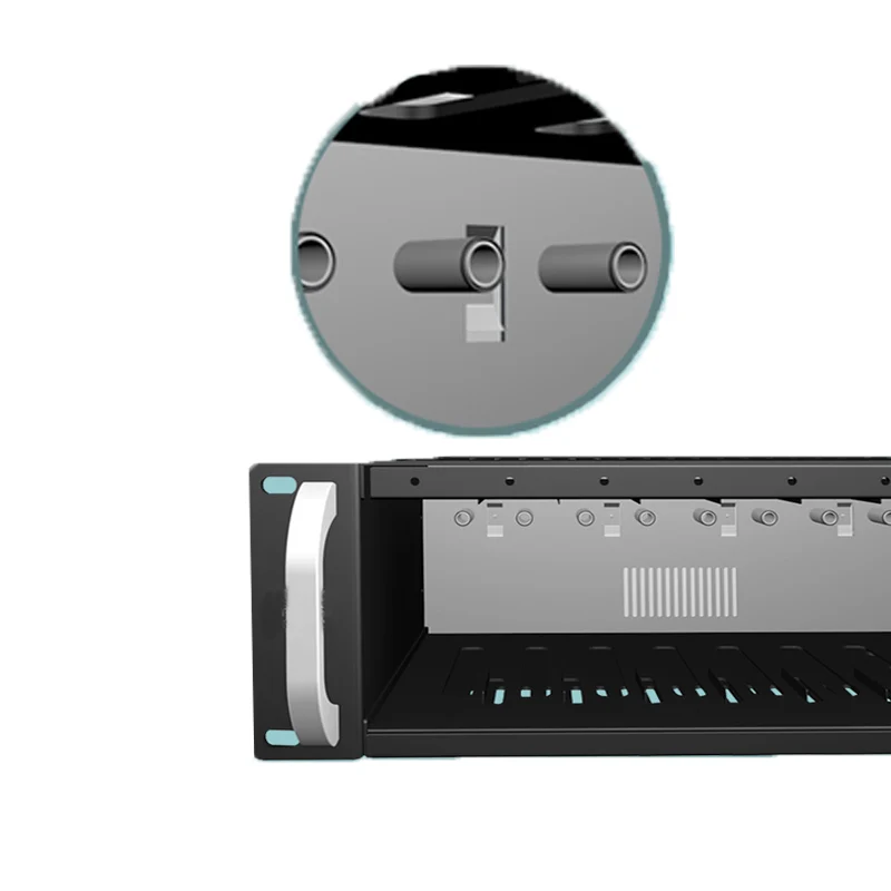 14 slots media converter rack transceiver SC/PC EPON optical ftth double power module 2u switch gigabit transceiver frame