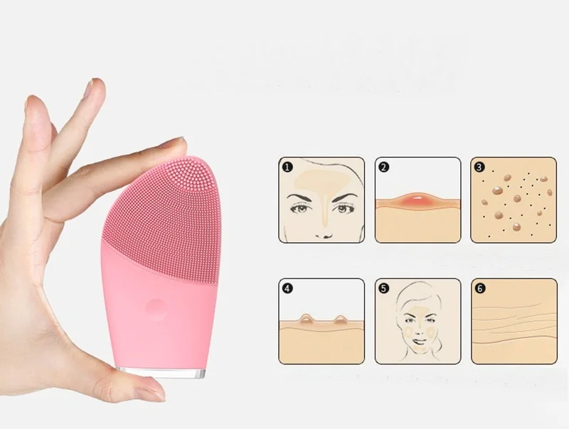 Electric Ultrasonic Skin Scrubber Foreoing USB Face Cleansing Brush For Washing Gel Cleanser Deep Cleansing Massage Machine (10)