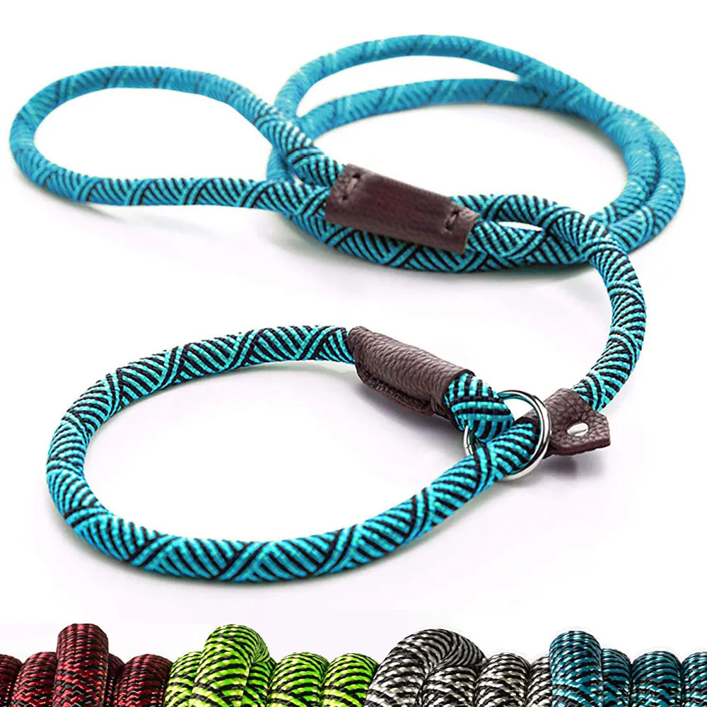 Correa antideslizante duradera para perros, Collar de bucle ajustable, Correa cómoda, soporte para tirar más fuerte, perros grandes y medianos
