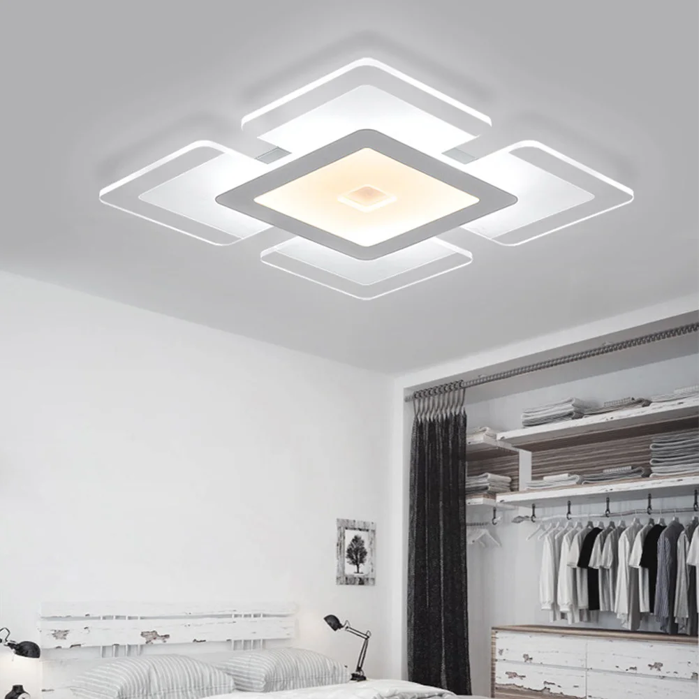 

Phone Practical Home Living Room Modern Wifi Control Stepless Dimming Smart Acrylic Super Bright Led Ceiling Light Voice Bedroom