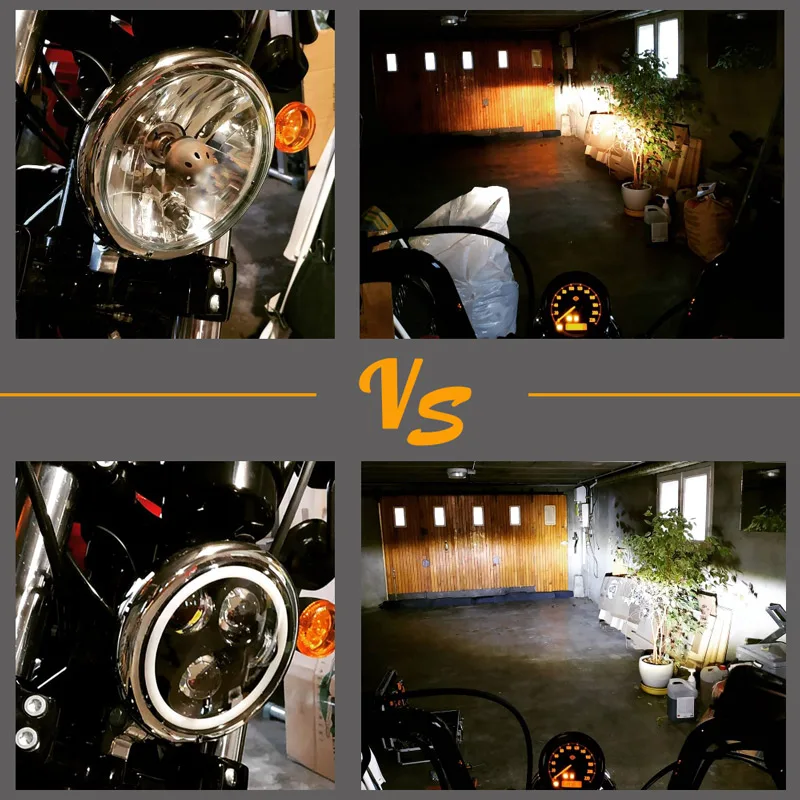 Универсальные мотоциклетные светодиодные фары 5 75 дюйма 45 Вт|headlights headlight|headlight