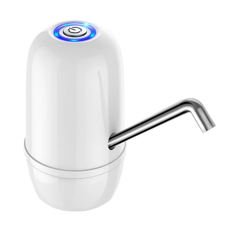 White Перезаряжаемый USB Быстрая Зарядка Электрический автоматический диспенсер водяной насос двойной мотор бутылка питьевой воды для дома и офиса - Цвет: White