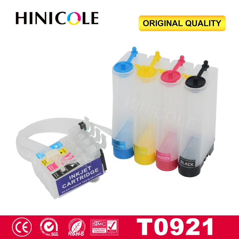 Система непрерывных чернил Hinicole для принтеров Epson T0921 T0922 T0923 T0924 Stylus C91 CX4300